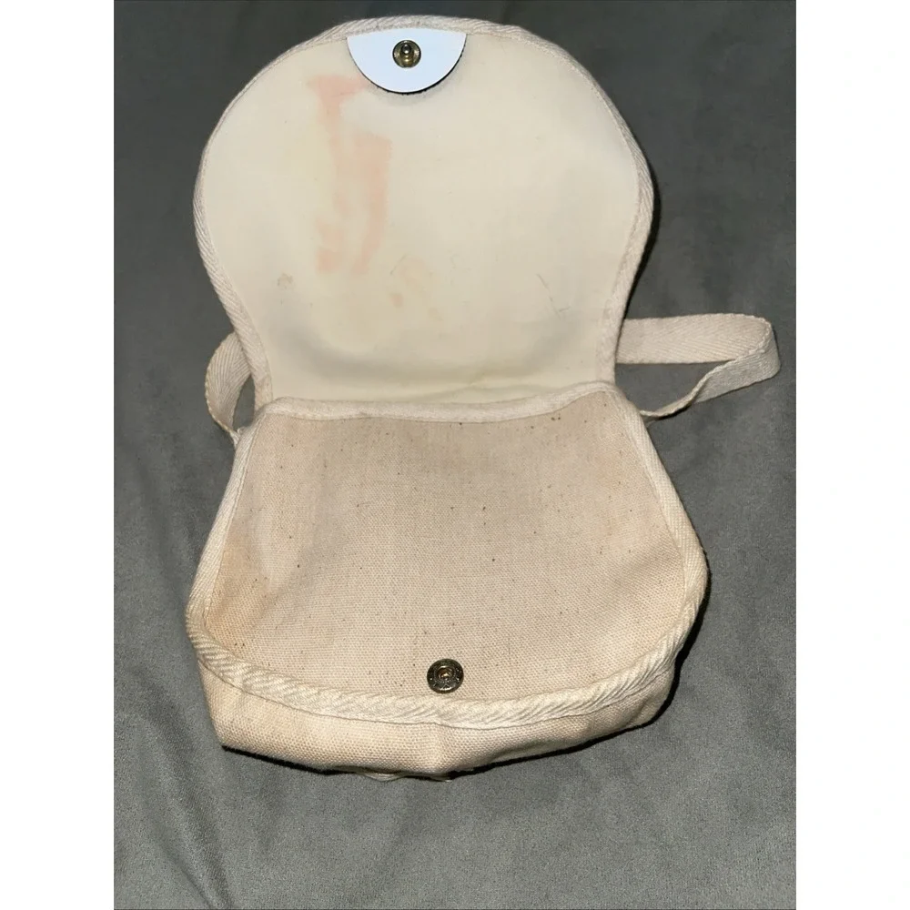 Vintage Holly Hobbie Canvas Shoulder Purse Snap Closure American Greetings 1970s